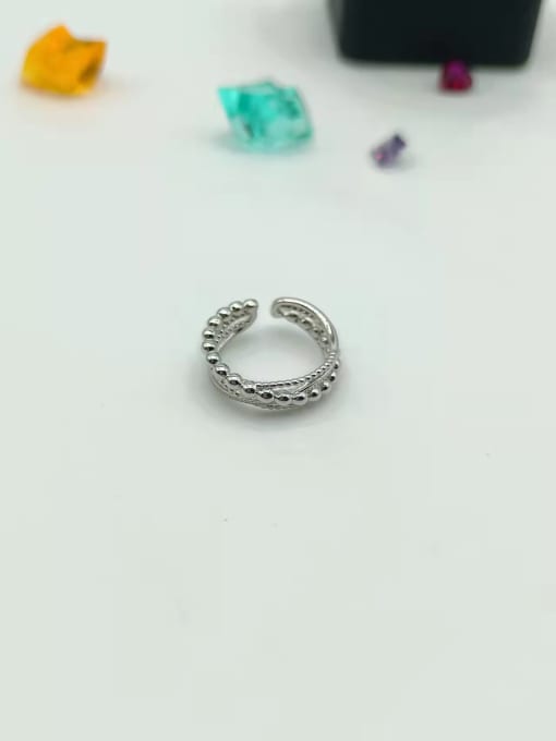 YUEFAN 925 Sterling Silver Minimalist Band Ring 2