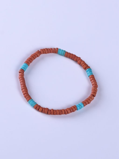 BYG Beads Resin Multi Color Minimalist Handmade Beaded Bracelet 0