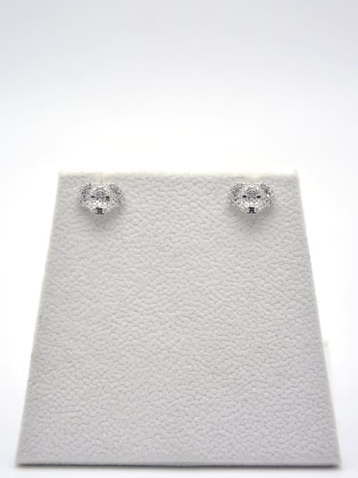 YUEFAN 925 Sterling Silver Cubic Zirconia White Minimalist Stud Earring 3