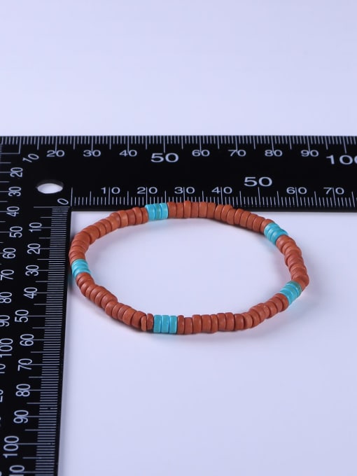 BYG Beads Resin Multi Color Minimalist Handmade Beaded Bracelet 3