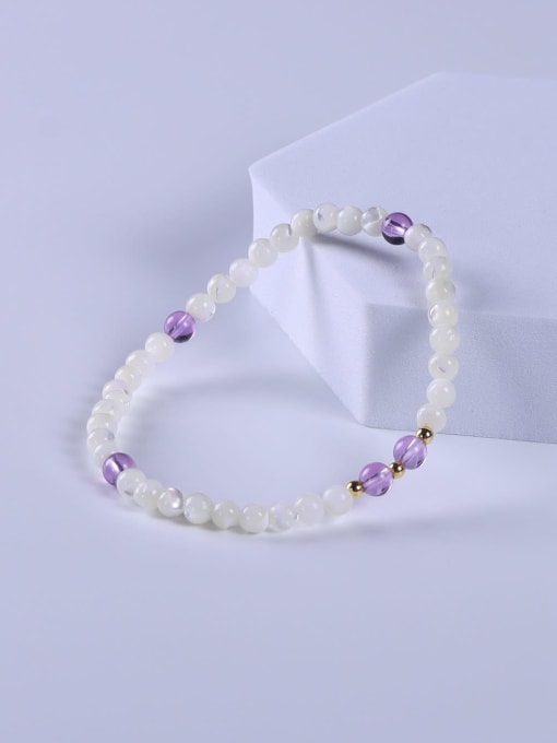 BYG Beads Stainless steel Crystal Multi Color Minimalist Handmade Beaded Bracelet 2