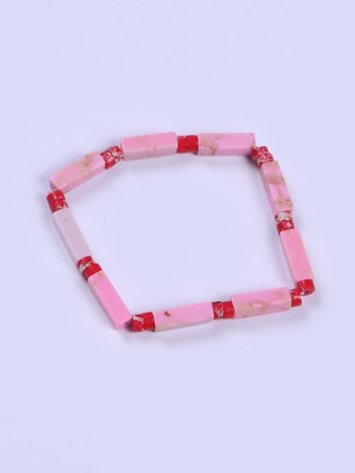BYG Beads Porcelain Multi Color Minimalist Handmade Beaded Bracelet 0