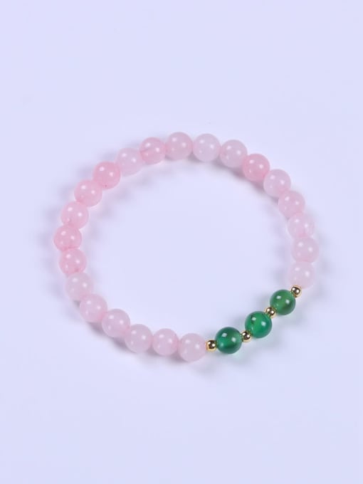 BYG Beads Stainless steel Crystal Multi Color Minimalist Handmade Beaded Bracelet 0