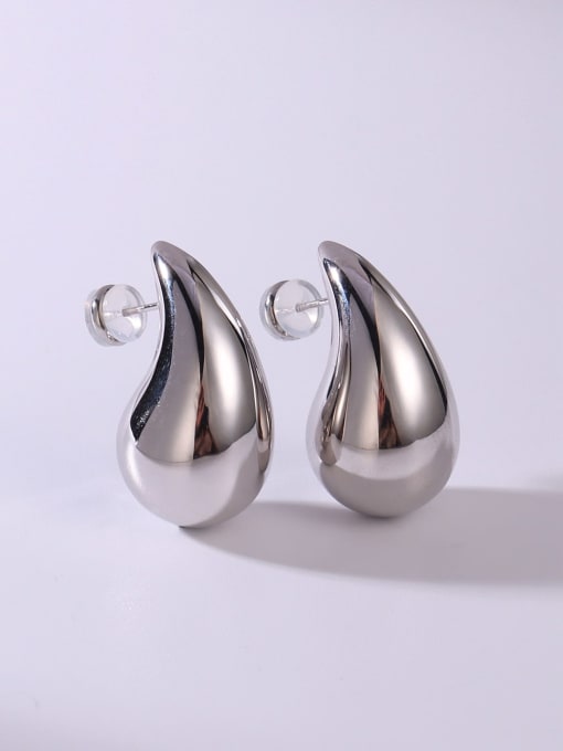 YUEFAN Brass Water Drop Minimalist Stud Earring 1