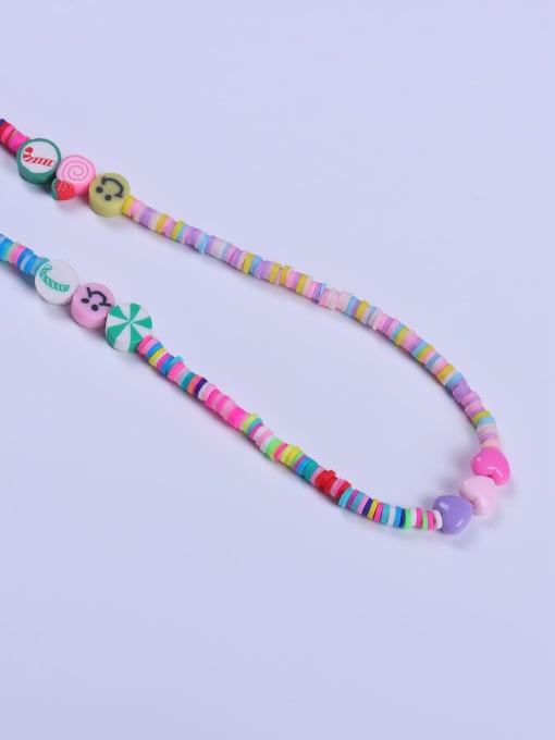 BYG Beads Stainless steel Glass beads Multi Color Minimalist Lariat Necklace 1