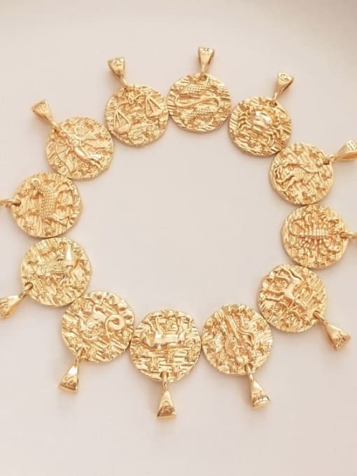 Scarlet White Brass Constellation Minimalist Beads Chain Necklace 2
