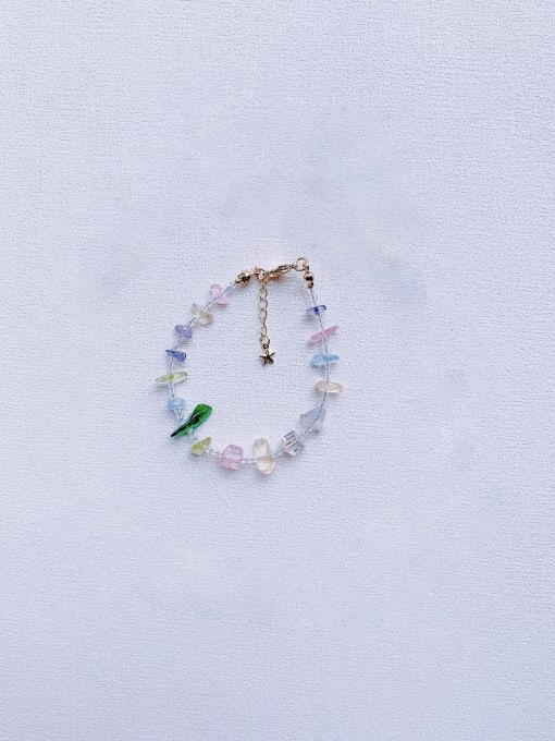 Bracelet Natural  Gemstone Crystal Beads Chain Handmade Necklace