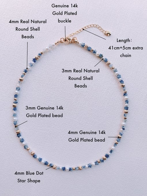 Scarlet White N-STPE-0020 Natural  Gemstone Crystal Beads Chain Handmade  Beaded Necklace 4