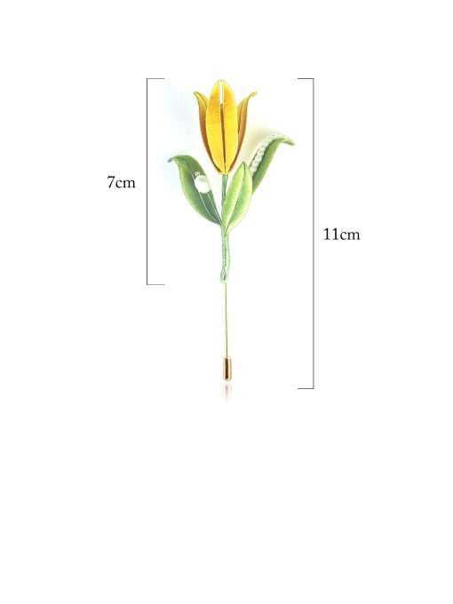 CHANHUA Tulip Handmade Flower Chanhua Brooch 2
