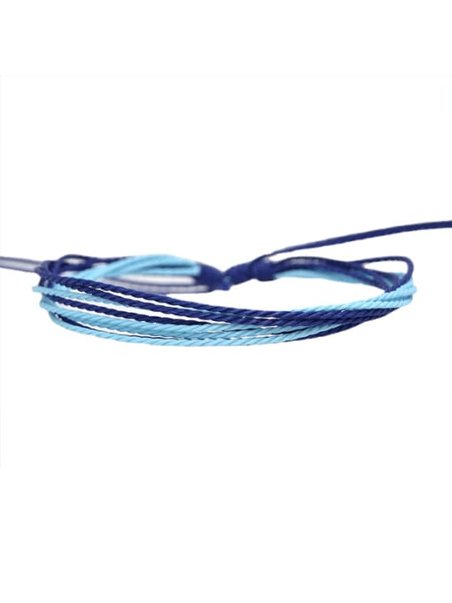 Ropee Wax Wire Irregular Trend Handmade Weave Bracelet 4