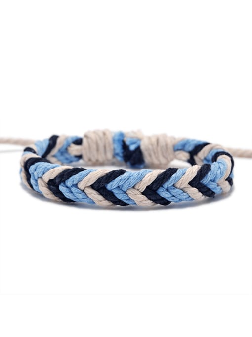 AAA002 Cotton Rope Irregular Trend Handmade Weave Bracelet