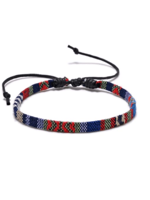 6 Cotton Rope Irregular Ethnic Handmade Weave Bracelet