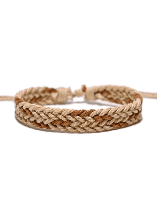 6 Cotton Rope Irregular Trend Handmade Weave Bracelet
