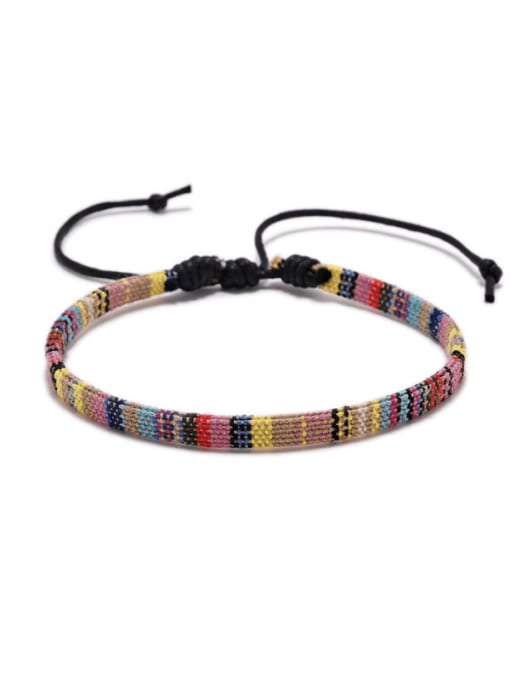 3 Cotton Rope Irregular Ethnic Handmade Weave Bracelet