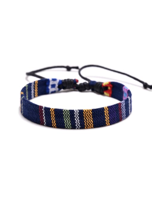 6 Width Cotton Rope Irregular Ethnic Handmade Weave Bracelet