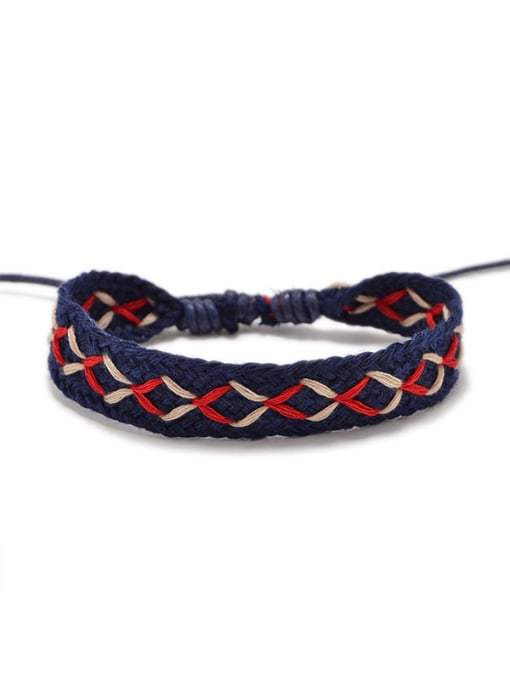 Ropee Cotton Rope Irregular Trend Handmade Weave Bracelet 0