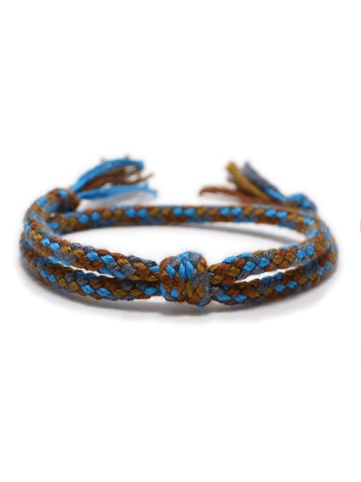 Ropee Cotton Rope Irregular Trend Handmade Weave Bracelet 0