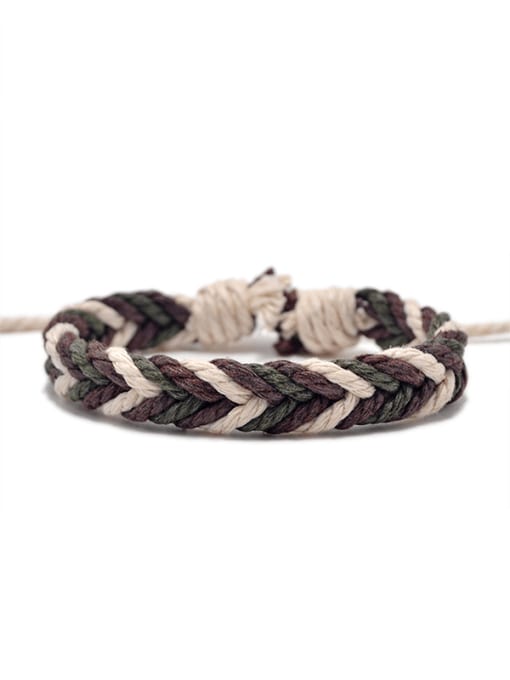 AAA003 Cotton Rope Irregular Trend Handmade Weave Bracelet