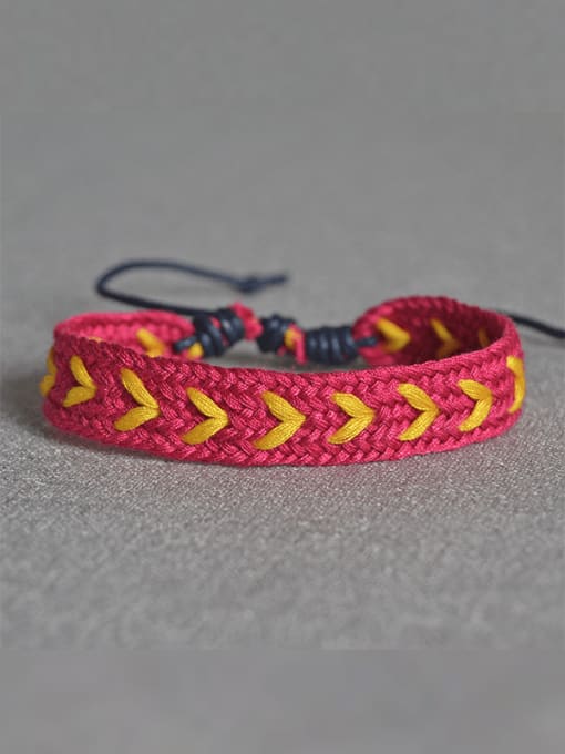 Ropee Cotton Rope Irregular Trend Handmade Weave Bracelet 2
