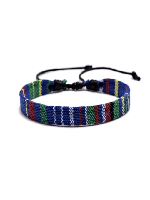5 Width Cotton Rope Irregular Ethnic Handmade Weave Bracelet