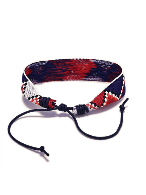 Ropee Cotton Rope Irregular Ethnic Handmade Weave Bracelet 1