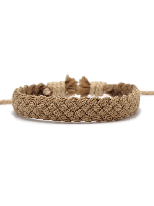 Ropee Cotton Rope Irregular Classic Handmade Weave Bracelet 0