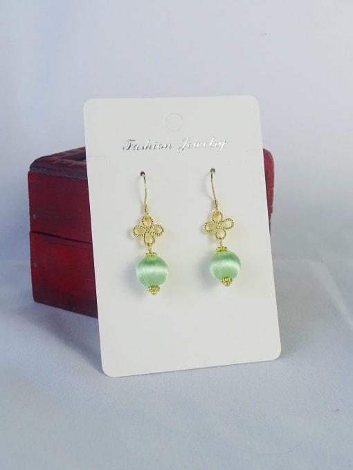 Green Simple Hand Made Chanhua Earring