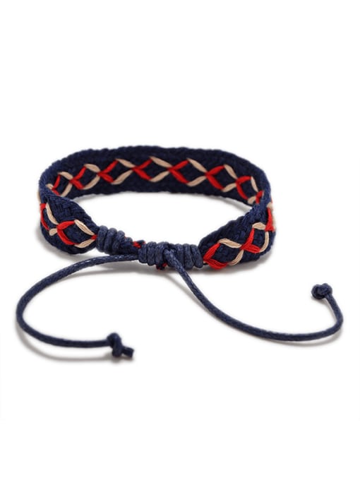 Ropee Cotton Rope Irregular Trend Handmade Weave Bracelet 1