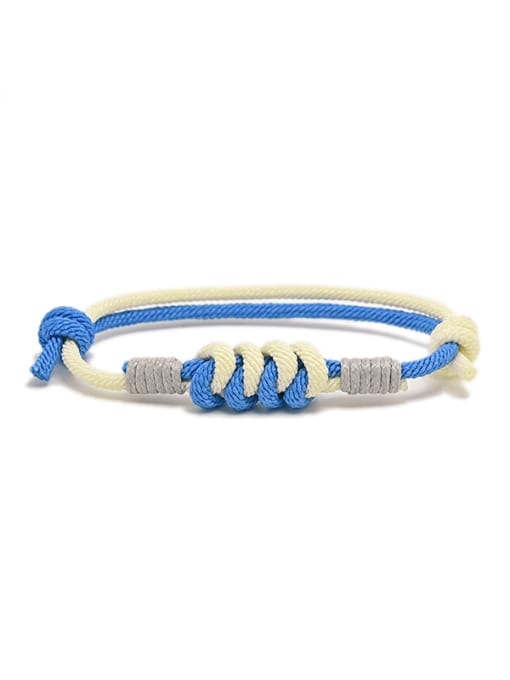 Blue Milanese Rope Irregular Trend Handmade Weave Bracelet