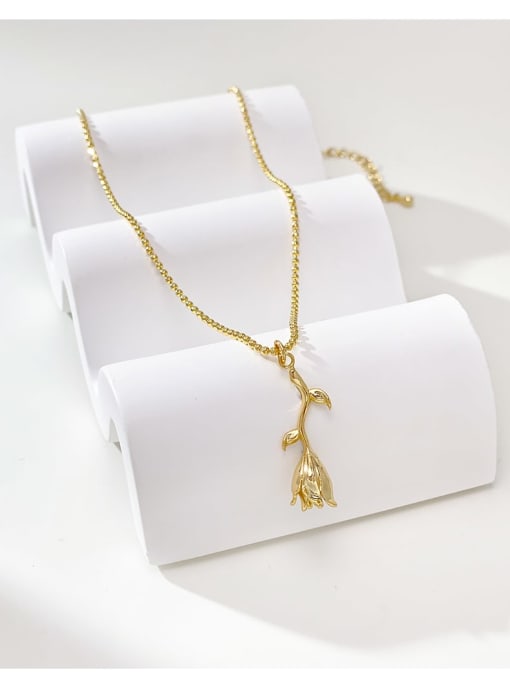ARTINI Dainty Flower Brass Miyuki Millet Bead Gold Stone Earring and Necklace Set 1