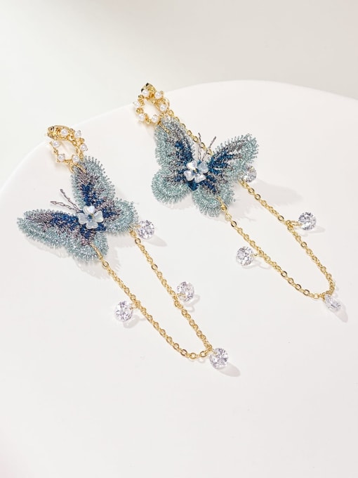 ARTINI Alloy Miyuki Millet Bead White Butterfly Minimalist Drop Earring