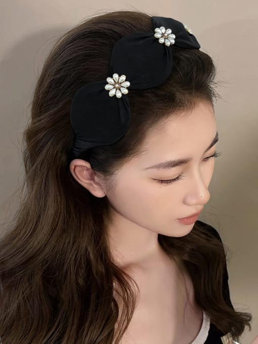 ARTINI Imitation Pearl Fabric Flower Minimalist Hair Jewelry 3
