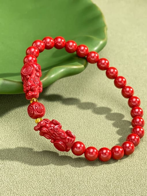 ARTINI Alloy Miyuki Millet Bead Red Stone Minimalist Handmade Beaded Bracelet 2