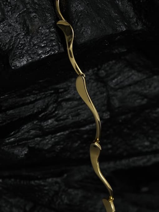 ARTINI Brass Gold Irregular Minimalist Choker Necklace 2