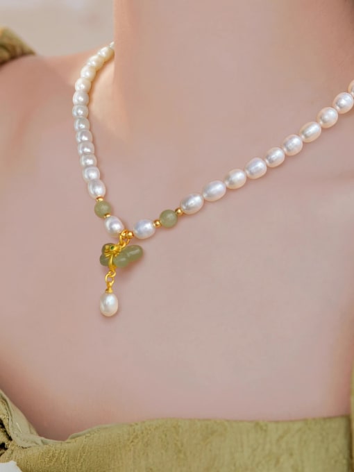 ARTINI Brass Miyuki Millet Bead White Tila Bead Butterfly Minimalist Lariat Necklace 1
