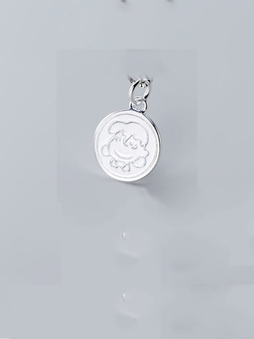 Rosh 925 Sterling Silver With Platinum Plated Cartoon Round Pendants 2