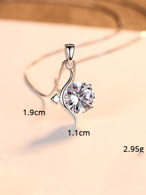 Sagittarius 925 Sterling Silver With  Cubic Zirconia Cute 12 constellations Necklaces