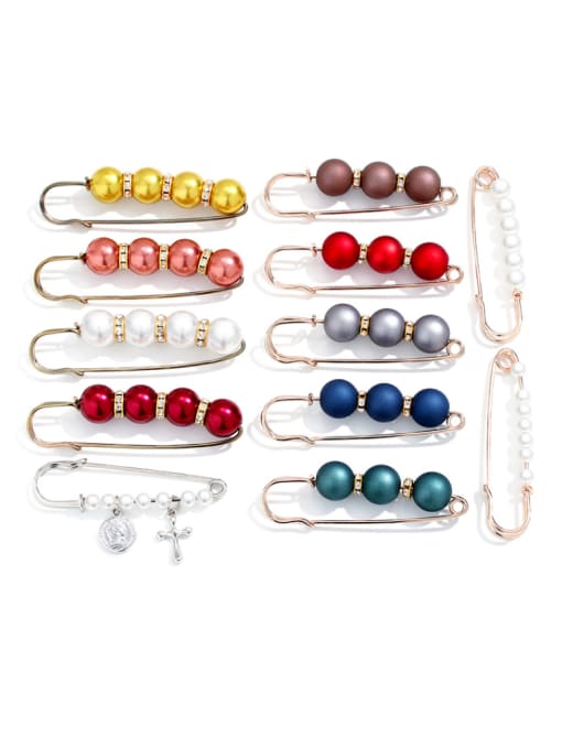 KK Alloy With Gold Plated Trendy clip Brooches 0