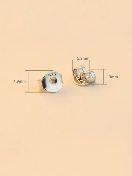 Dan 925 Sterling Silver With Cubic Zirconia Luxury Round Drop Earrings 4