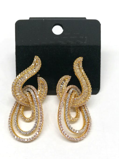 Tabora GODKI Luxury Women Wedding Dubai Copper With Mix Plated Trendy Statement Earrings 0