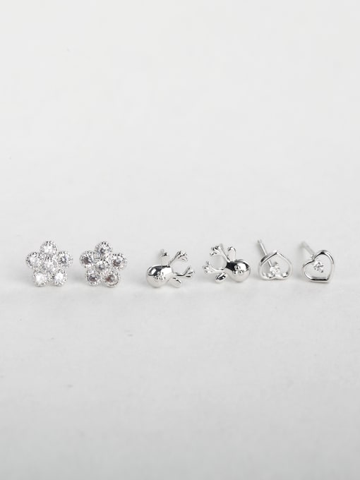 ANI VINNIE Flower starfish heart Multiple combinations cuff earrings 0
