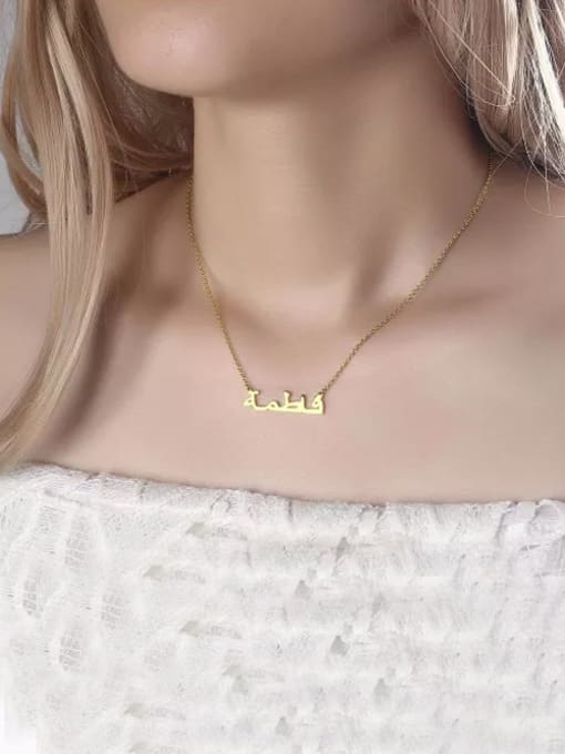 Lian Customize personalized  Arabic Name Necklace Sterling Silver 1