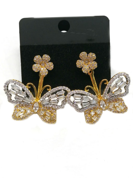 Tabora GODKI Luxury Women Wedding Dubai Copper With Mix Plated Fashion Butterfly Earrings 0