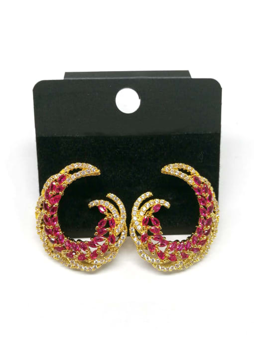 Tabora GODKI Luxury Women Wedding Dubai Copper With Mix Plated Fashion Hook Stud Earrings 0