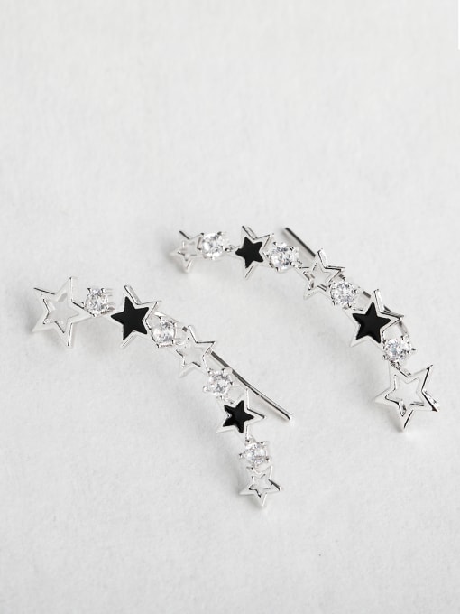 ANI VINNIE Zircon Star earrings