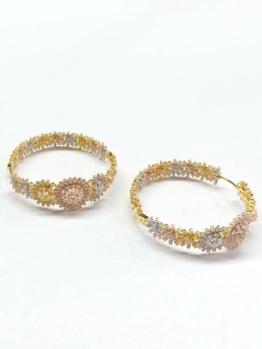 Tabora GODKI Luxury Women Wedding Dubai Copper With Mix Plated Fashion Round Earrings