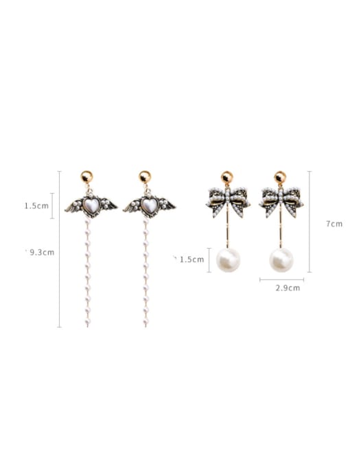 Girlhood Alloy With Antique Copper Plated Vintage Bowknot Drop Earrings 2
