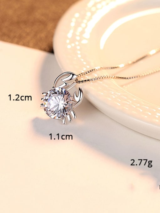 Taurus 925 Sterling Silver With  Cubic Zirconia Cute 12 constellations Necklaces