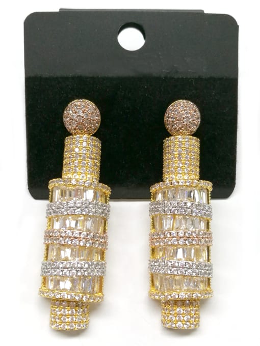 Tabora GODKI Luxury Women Wedding Dubai Copper With Mix Plated Classic Irregular Earrings 0