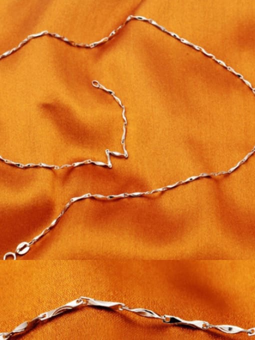 water wave chain 16 inches 40 cm 925 Sterling Silver With Various Chains